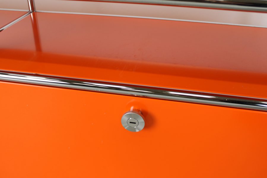 USM Haller Lowboard/TV meubel, Pure Orange - Afbeelding 7